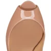 Hot Chick Alta – 120 mm pumps med åben tå – lakeret kalveskind – blush – kvinder Hot Chick Alta – 120 mm pumps med åben tå – lakeret kalveskind – blush – kvinder