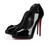 Hot Chick Alta – 120 mm pumps med åben tå – lakeret kalveskind – sort – kvinder Hot Chick Alta – 120 mm pumps med åben tå – lakeret kalveskind – sort – kvinder