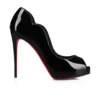 Hot Chick Alta – 120 mm pumps med åben tå – lakeret kalveskind – sort – kvinder Hot Chick Alta – 120 mm pumps med åben tå – lakeret kalveskind – sort – kvinder