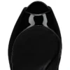Hot Chick Alta – 120 mm pumps med åben tå – lakeret kalveskind – sort – kvinder Hot Chick Alta – 120 mm pumps med åben tå – lakeret kalveskind – sort – kvinder