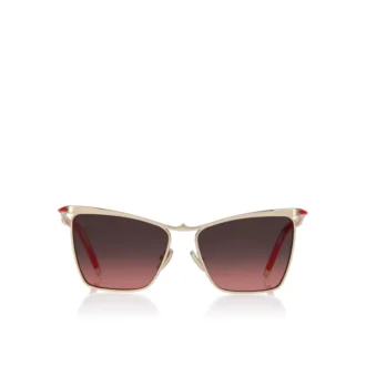 Hot Chick Lb0020 – Solbriller – Metal – Guld-røgfarvet