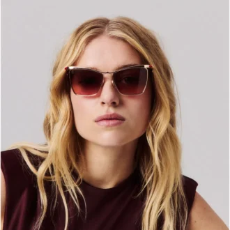 Hot Chick Lb0020 – Solbriller – Metal – Guld-røgfarvet