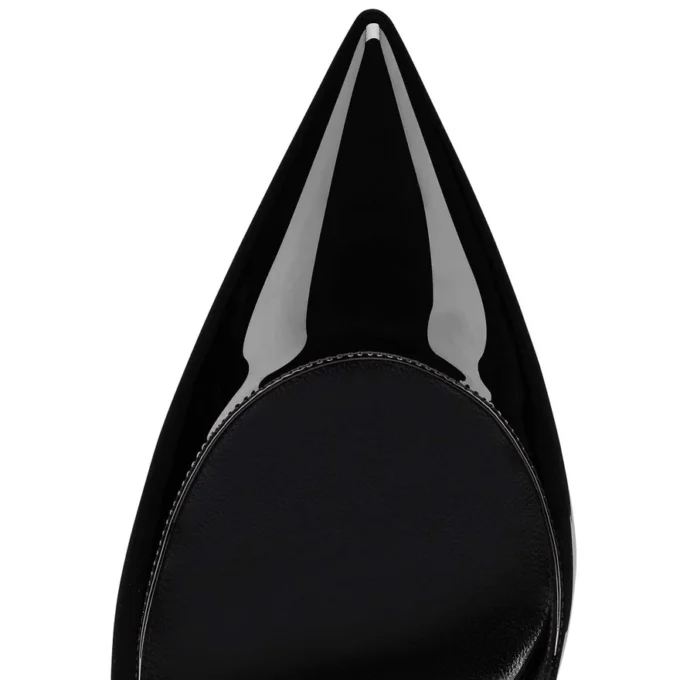 Hot Chick Sling – 100 mm slingback-pumps – laklæder – sort – kvinder