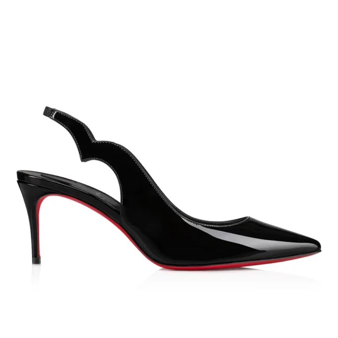 Hot Chick Sling – 70 mm slingback-pumps – laklæder – sort – kvinder Hot Chick Sling – 70 mm slingback-pumps – laklæder – sort – kvinder