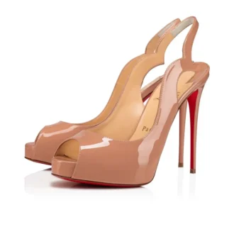 Hot Chick Sling Alta – 120 mm slingback-pumps – lakeret kalveskind – blush – kvinder Hot Chick Sling Alta – 120 mm slingback-pumps – lakeret kalveskind – blush – kvinder
