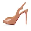Hot Chick Sling Alta – 120 mm slingback-pumps – lakeret kalveskind – blush – kvinder Hot Chick Sling Alta – 120 mm slingback-pumps – lakeret kalveskind – blush – kvinder