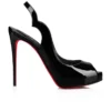 Hot Chick Sling Alta – 120 mm slingback-pumps – laklæder – sort – kvinder
