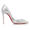 Iriza – 100 mm pumps – lamineret nappalæder – sølv – kvinder Iriza – 100 mm pumps – lamineret nappalæder – sølv – kvinder