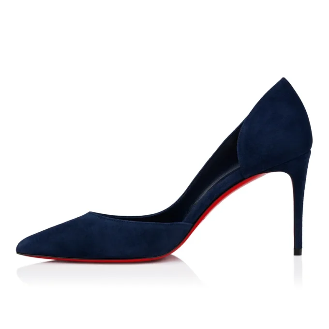 Iriza – 85 mm pumps – kalveskind i velour – Zaffiro – kvinder Iriza – 85 mm pumps – kalveskind i velour – Zaffiro – kvinder