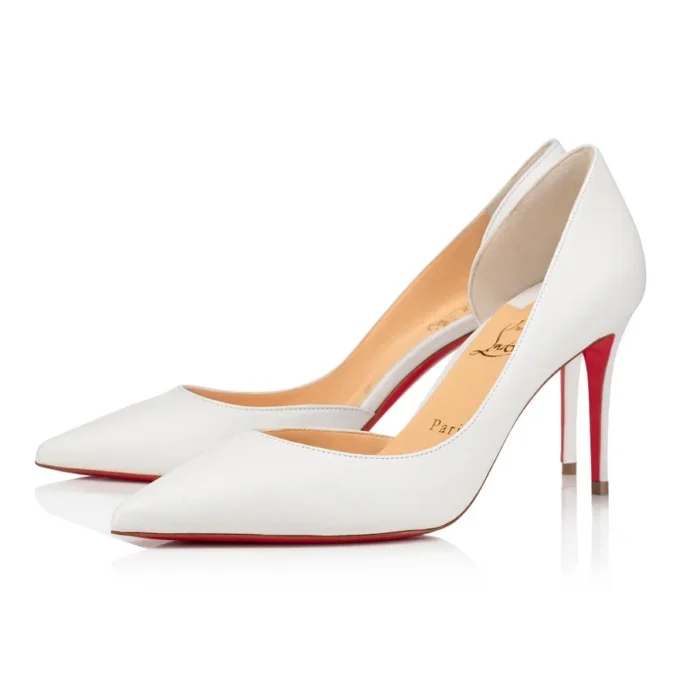 Iriza – 85 mm pumps – nappalæder – Bianco – kvinder