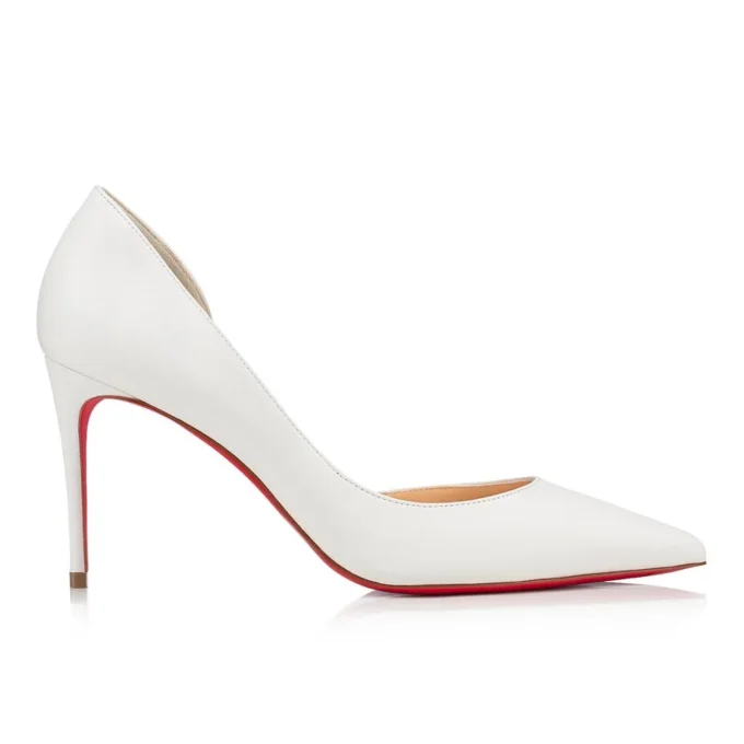 Iriza – 85 mm pumps – nappalæder – Bianco – kvinder