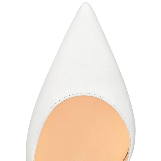 Iriza – 85 mm pumps – nappalæder – Bianco – kvinder