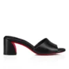 Jane Mule – 55 mm mule – lammeskind – sort – kvinder