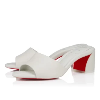 Jane Mule – 55 mm mule – Nappalæder – Bianco – Dame Jane Mule – 55 mm mule – Nappalæder – Bianco – Dame