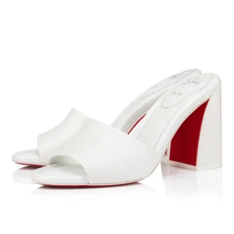 Jane Mule – 85 mm mule – lammeskind – Bianco – Dame Jane Mule – 85 mm mule – lammeskind – Bianco – Dame