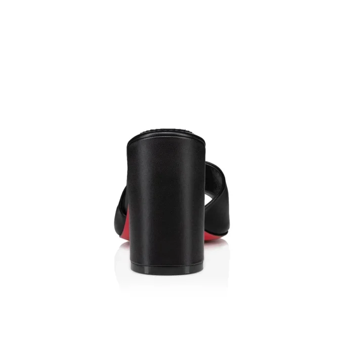Jane Mule – 85 mm mule – lammeskind i nappa – sort – kvinder