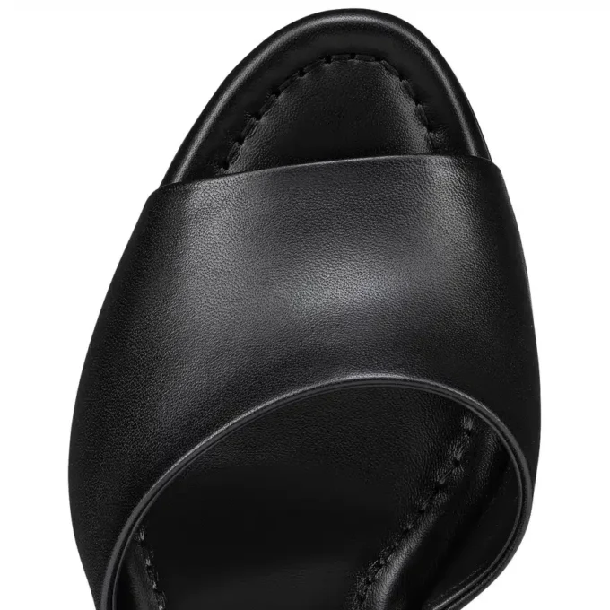 Jane Mule – 85 mm mule – lammeskind i nappa – sort – kvinder