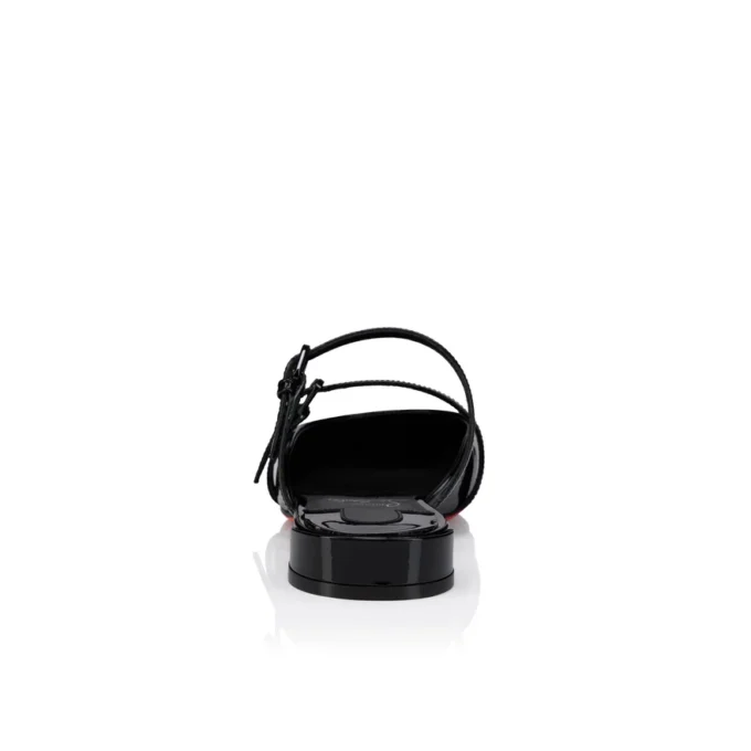 Jane Nina – Mules – Lakeret kalveskind – Sort – Dame