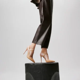 Jenlove – 100 mm pumps med remme – kidskind – blush – kvinder Jenlove – 100 mm pumps med remme – kidskind – blush – kvinder