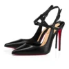 Jenlove – 100 mm pumps med remme – kidskind – sort – kvinder