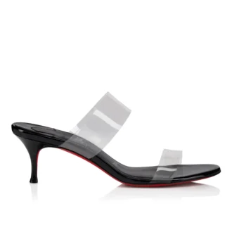 Just Nothing – 55 mm mule – TPU og lakeret kalveskind – Sort – Dame Just Nothing – 55 mm mule – TPU og lakeret kalveskind – Sort – Dame