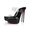 Just Nothing Alta – 150 mm mule – TPU og lakeret kalveskind – Sort – Dame Just Nothing Alta – 150 mm mule – TPU og lakeret kalveskind – Sort – Dame