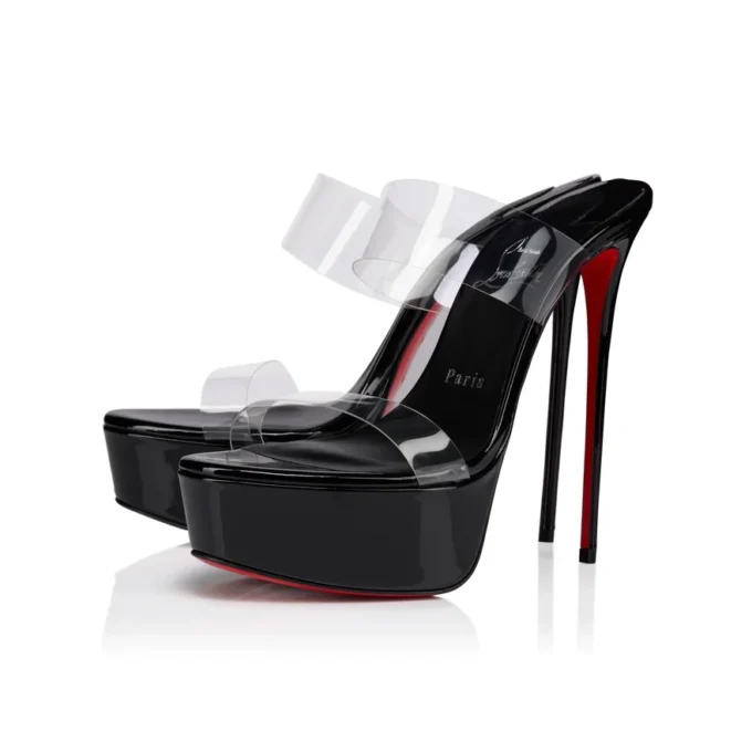 Just Nothing Alta – 150 mm mule – TPU og lakeret kalveskind – Sort – Dame Just Nothing Alta – 150 mm mule – TPU og lakeret kalveskind – Sort – Dame