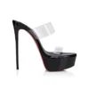 Just Nothing Alta – 150 mm mule – TPU og lakeret kalveskind – Sort – Dame Just Nothing Alta – 150 mm mule – TPU og lakeret kalveskind – Sort – Dame