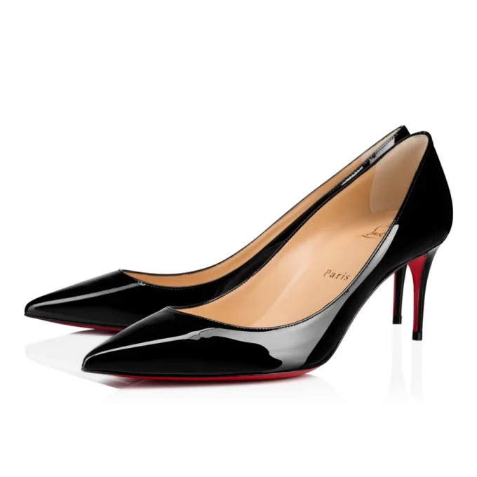 Kate – 70 mm pumps – laklæder – sort – kvinder