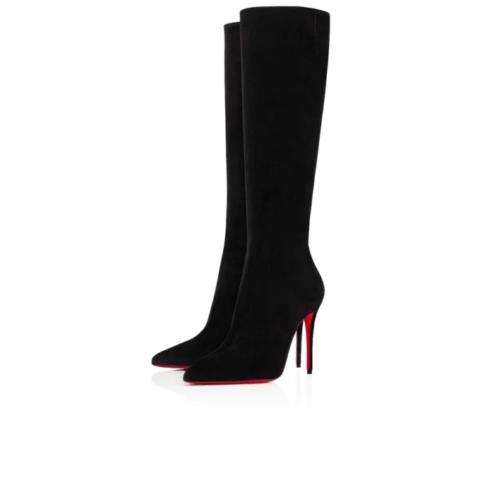 Kate Botta – 100 mm støvler – Veau Velours – Sort
