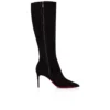 Kate Botta – 85 mm støvler – kalveskind i velour – sort – kvinder Kate Botta – 85 mm støvler – kalveskind i velour – sort – kvinder