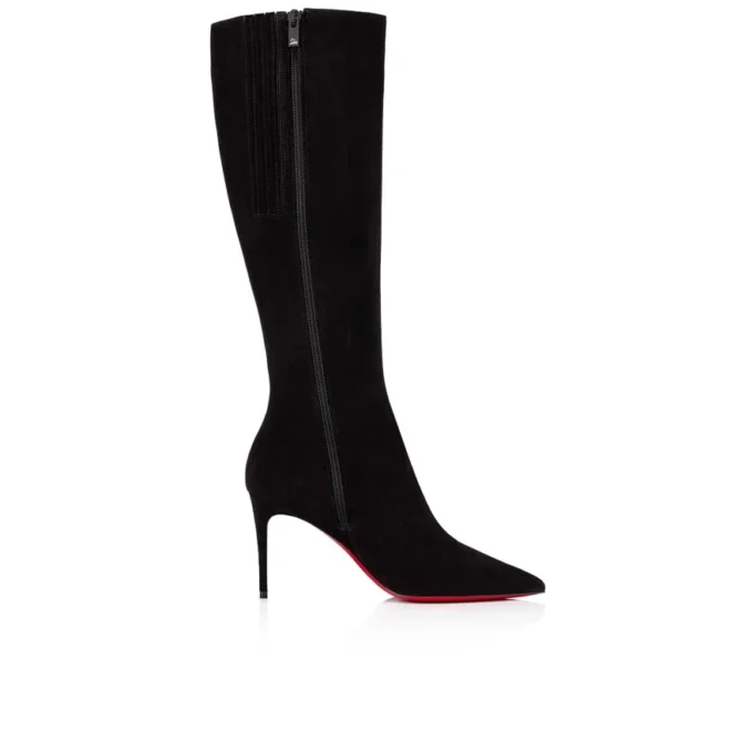 Kate Botta – 85 mm støvler – kalveskind i velour – sort – kvinder Kate Botta – 85 mm støvler – kalveskind i velour – sort – kvinder