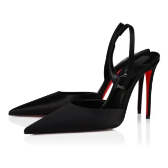 Kate Max O Sling – 100 mm slingback-pumps – crepesatin – sort – kvinder Kate Max O Sling – 100 mm slingback-pumps – crepesatin – sort – kvinder
