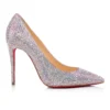 Kate Strass – 100 mm pumps – metallisk ruskind – version Ab – kvinder Kate Strass – 100 mm pumps – metallisk ruskind – version Ab – kvinder