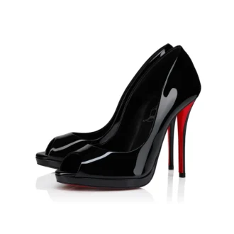Lady Z – 120 mm pumps – lakeret kalveskind – sort – kvinder