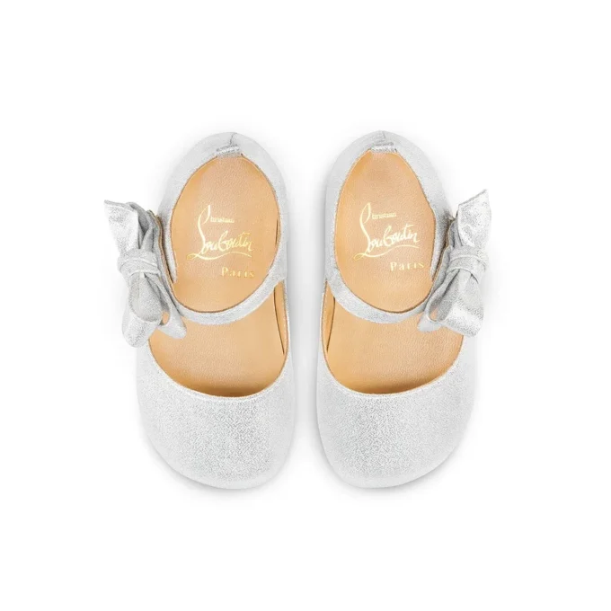 Lou Babe – Ballerinasko – Lurex – Sølv – Baby
