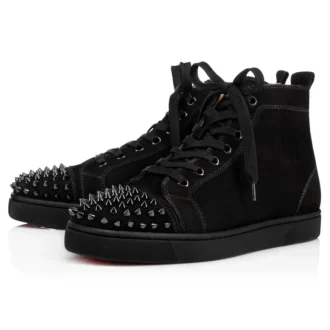 Lou Spikes – Højtop-Sneakers – Ruskind og pigge – Sort – Herre Lou Spikes – Højtop-Sneakers – Ruskind og pigge – Sort – Herre
