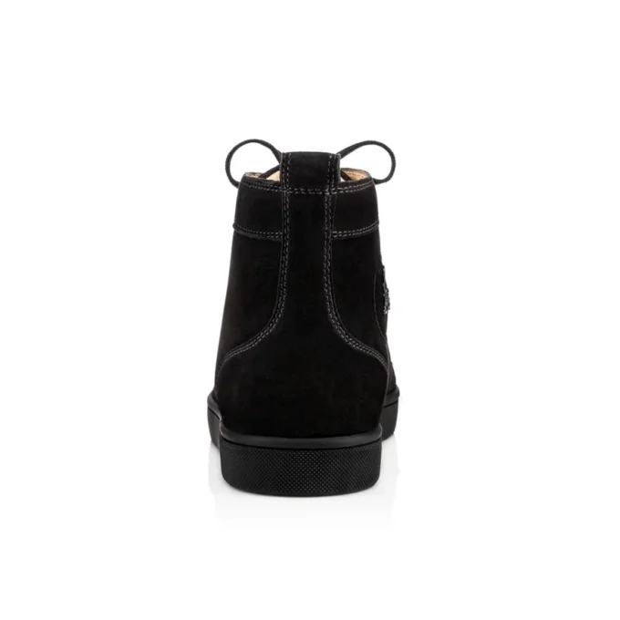 Lou Spikes – Højtop-Sneakers – Ruskind og pigge – Sort – Herre