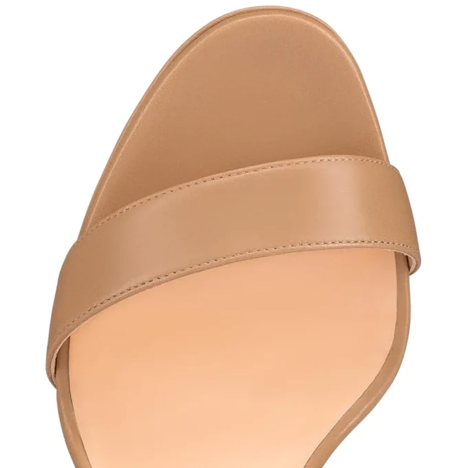 Loubi Queen – 120 mm sandaler – Nappalæder – Nude 1 – Dame