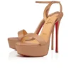Loubi Queen Alta – 150 mm remsandaler – nappalæder – blush – kvinder Loubi Queen Alta – 150 mm remsandaler – nappalæder – blush – kvinder