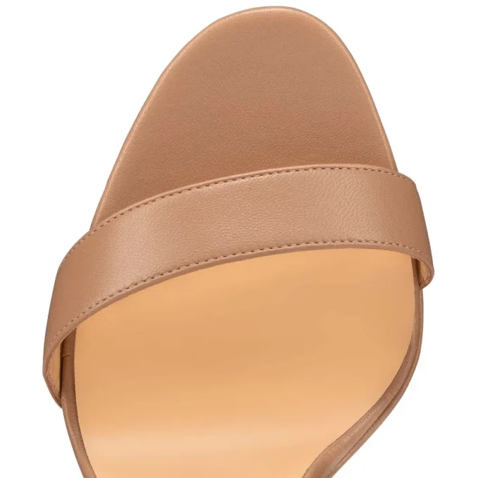 Loubi Queen Alta – 150 mm remsandaler – nappalæder – blush – kvinder Loubi Queen Alta – 150 mm remsandaler – nappalæder – blush – kvinder