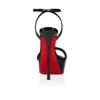 Loubi Queen Alta – 150 mm sandaler med remme – laklæder – sort – kvinder Loubi Queen Alta – 150 mm sandaler med remme – laklæder – sort – kvinder