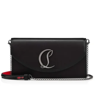 Loubi54 – Clutch – Kalveskind og metal – Sort