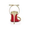 Loubigirl – 85 mm remsandaler – læder – platin – kvinder