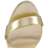 Loubigirl – 85 mm remsandaler – læder – platin – kvinder