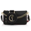 Loubila – Crossbody-taske – Kalveskind med struktur og glat kalveskind – Sort