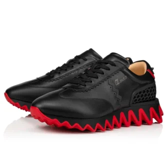 Loubishark – Sneakers – Kalveskind og neopren – Sort – Herre Loubishark – Sneakers – Kalveskind og neopren – Sort – Herre