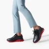 Loubishark – Sneakers – Kalveskind og neopren – Sort – Herre