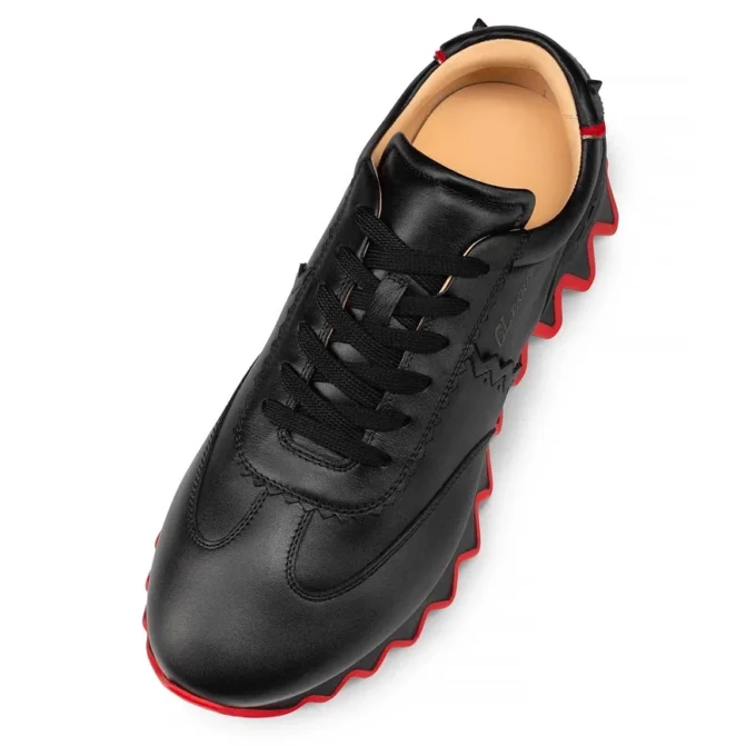 Loubishark – Sneakers – Kalveskind og neopren – Sort – Herre