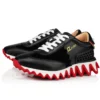 Loubishark – Sneakers – Kalveskind og Veau Velours – Sort – Dame